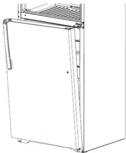 GE GTE16DTNRWW - REMOVE THE FRESH FOOD DOOR - 3
