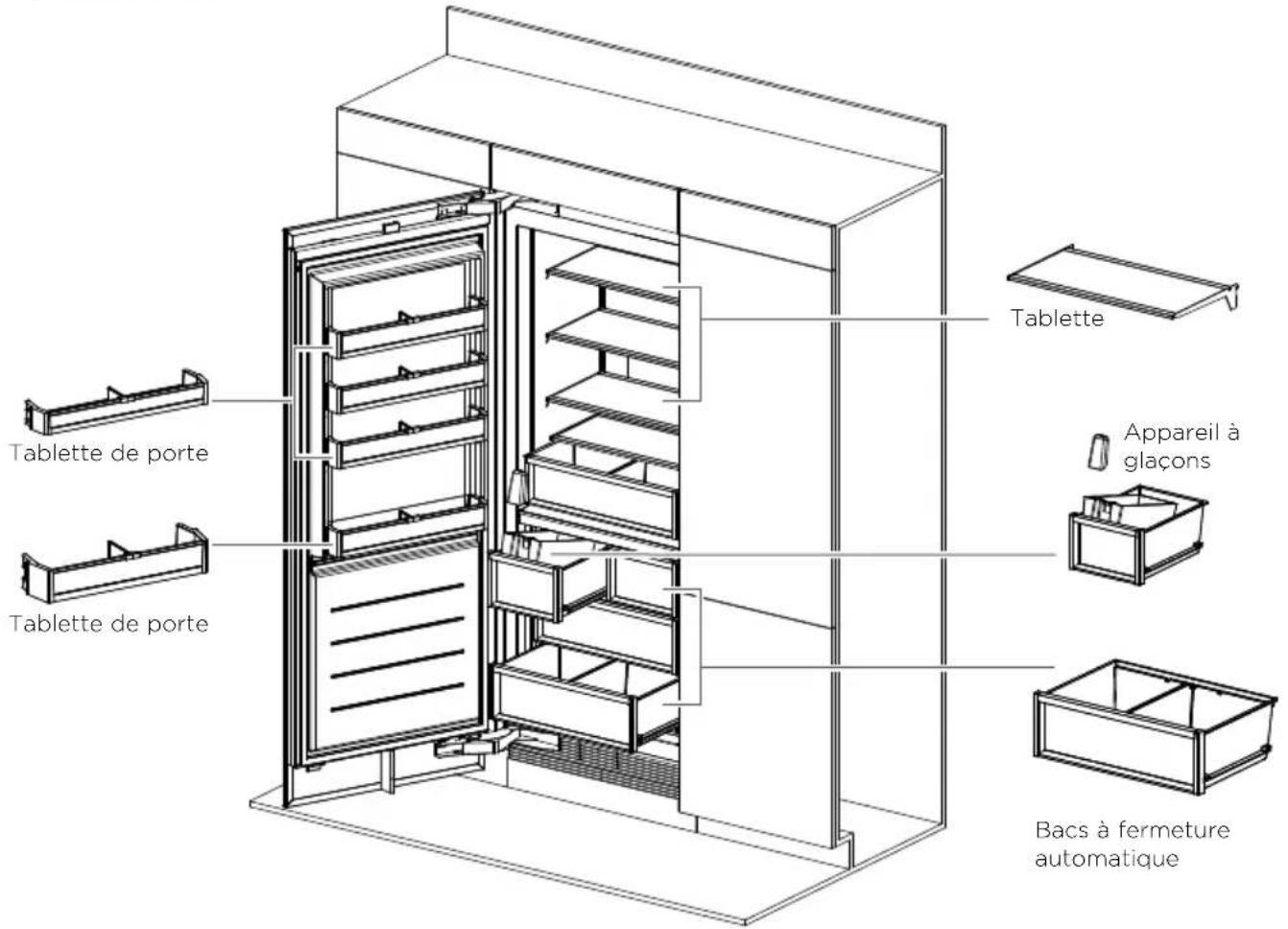 Fisher & Paykel RS1884FLJ1 - Congélateur - 1