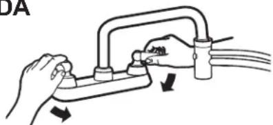 GE GNW128PSMWW - LENTAMENTE ABRA EL GRIFO DE AGUA FRÍA HASTA LA TEMPERATURA DE LAVADO DESEADA - 1