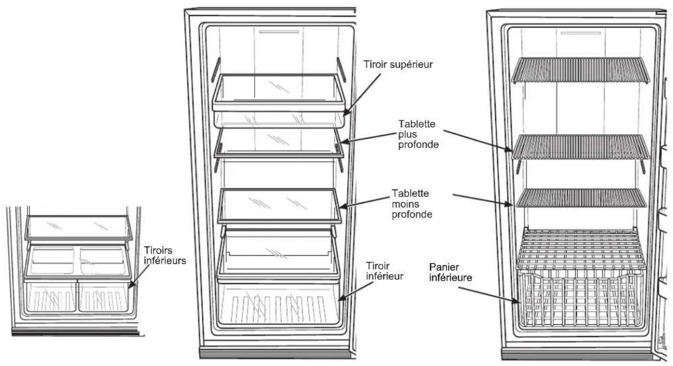 GE FUF21SMRWW - Tablette en verre réglables - 1