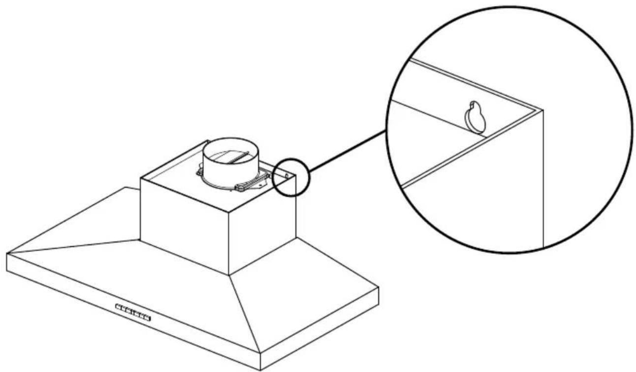 Fisher & Paykel HC30PHTX1N - Installez l'adaptateur de conduit et le boîtier de raccordement d'alimentation à la hotte de ventilation - 3