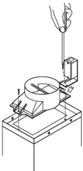 Fisher & Paykel HC30PHTX1N - Installez l'adaptateur de conduit et le boîtier de raccordement d'alimentation à la hotte de ventilation - 1
