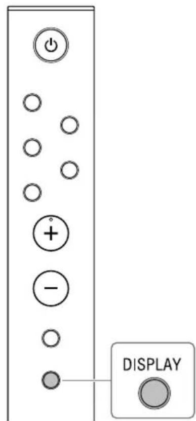 SONY TAZH1ES - Zmienianie informacje w okienku wyświetlacza - 1