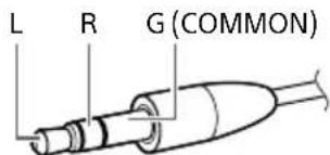 SONY TAZH1ES - Toma de auriculares del amplificador Conector y forma de los auriculares - 8