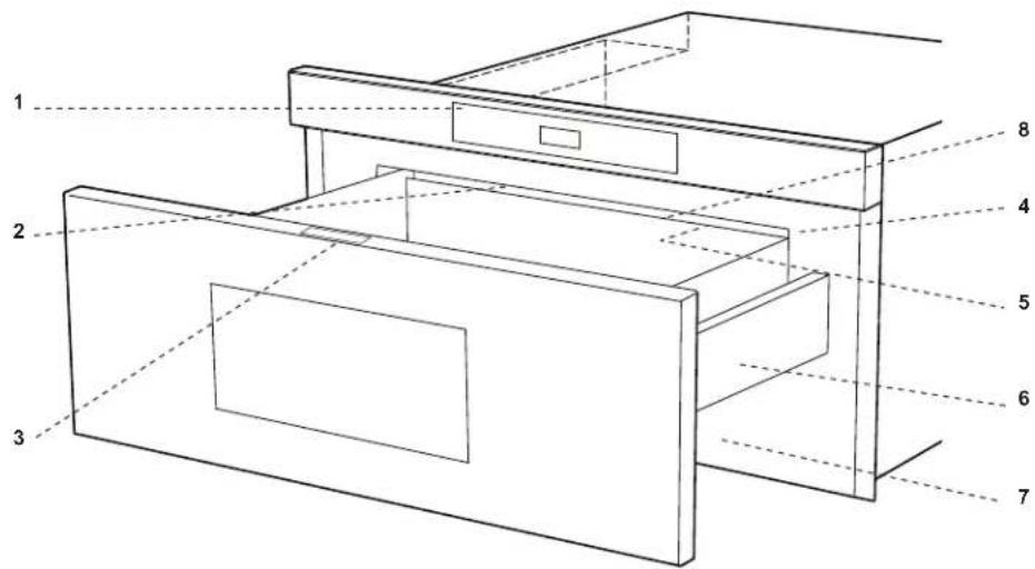 Dacor RNMD24S - Part Names - 1