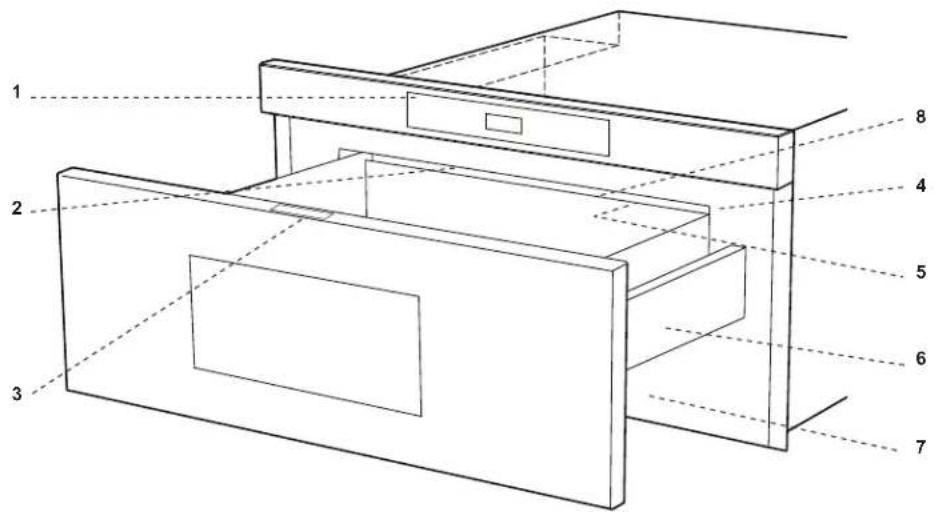 Dacor Renaissance RNMD30S - Part Names - 1