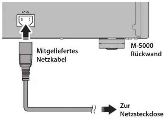 YAMAHA M5000 - Netzkabel anschließen - 1