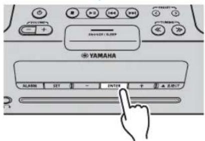 YAMAHA TSXB72 - ◆ Ajuste de la hora y del tipo de alarma - 4