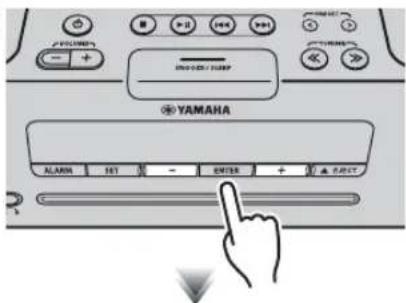 YAMAHA TSXB72 - ◆ Ajuste de la hora y del tipo de alarma - 3