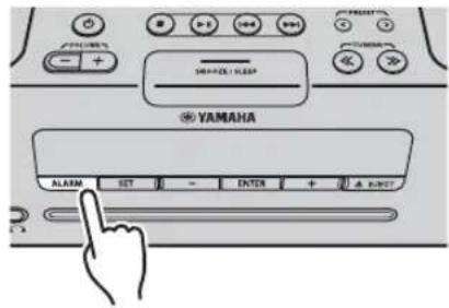 YAMAHA TSXB72 - ◆ Switching the alarm on/off - 1