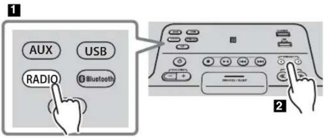 YAMAHA TSXB72 - Selecting preset FM/AM stations - 1