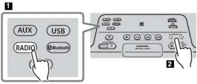 YAMAHA TSXB72 - Sélection de stations FM/AM mémorisées - 1