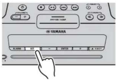 YAMAHA TSXB72 - ◆ Ajuste de la hora y del tipo de alarma - 2
