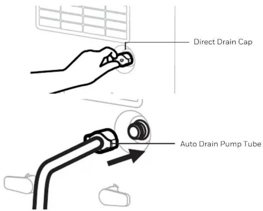 HONEYWELL TP70 - Continuous Water Drainage - Using the Auto Drain Pump option - 2