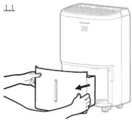 HONEYWELL TP70 - Draining water collected in the Water Tank - 1