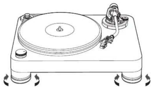 AUDIO TECHNICA ATLP7 - Nivelando o toca-discos - 1