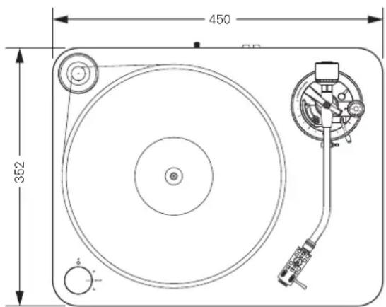 AUDIO TECHNICA ATLP7 - Dimensoes - 1