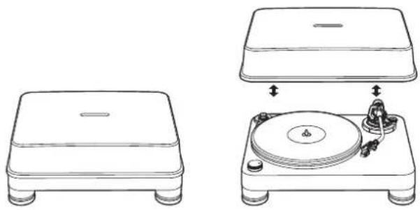 AUDIO TECHNICA ATLP7 - Instalación/retirada de la cubierta antipolvo - 1