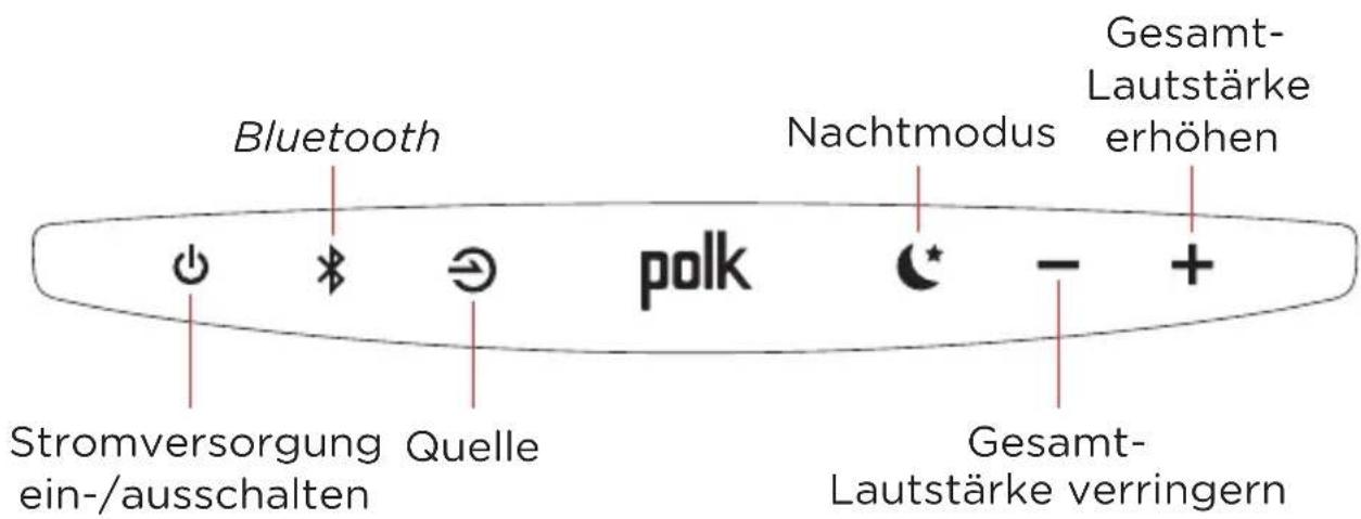 POLK MagniFi Mini - Bedienelemente auf der Oberseite der Soundbar - 1