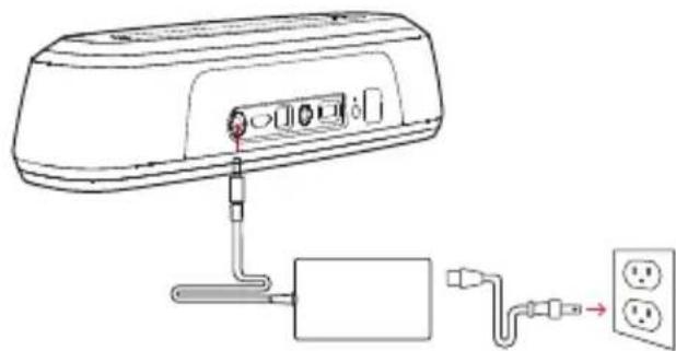 POLK MagniFi Mini - Conecte el cable eclc. de la barra de sonido al enchufe - 1