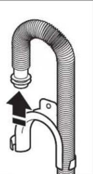 MAYTAG MVW6230HW - Saque el molde de la manguera de desagote (solo para instalaciones con desagote por piso) - 1