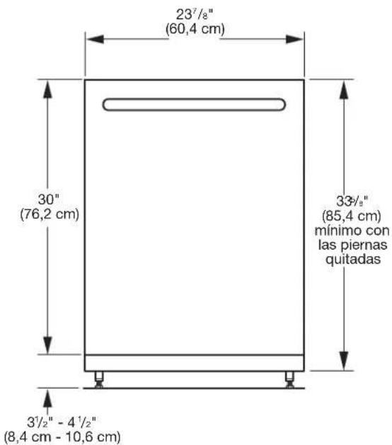 MAYTAG MDB8959SKB - DIMENSIONES DEL PRODUCTO Y DE LA ABERTURA DEL GABINETE: - 1