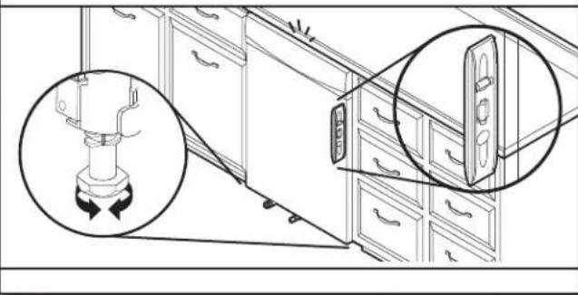 MAYTAG MDB8959SKB - Vérifier l'aplomb et régler les pieds au besoin - 1