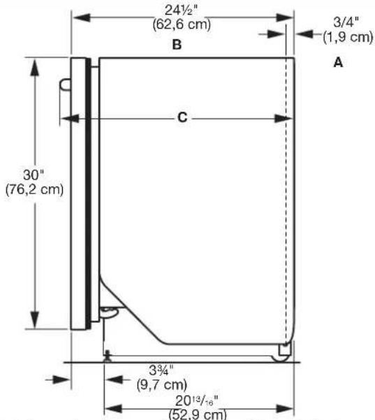 MAYTAG MDB8959SKB - DIMENSIONES DEL PRODUCTO Y DE LA ABERTURA DEL GABINETE: - 2