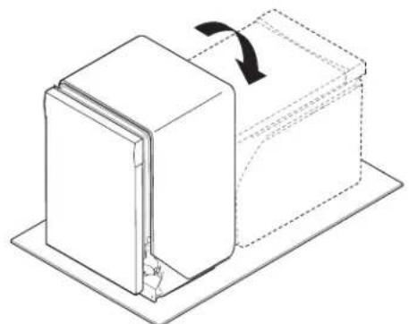 MAYTAG MDB8959SKB - Ponga el lavavajillas sobre su parte posterior - 1