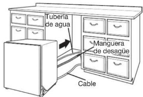 MAYTAG MDB8959SKK - Mueva la lavavajillas cerca de la abertura del gabinete - 1