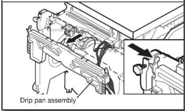 MAYTAG MDB8959SKK - DISCONNECT AND REMOVE DRIP PAN ASSEMBLY - 1