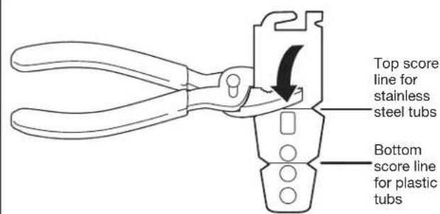 MAYTAG MDB8959SKK - Break end of bracket - 1