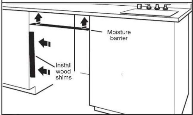MAYTAG MDB8959SKW - Moisture barrier/wood shims - 1
