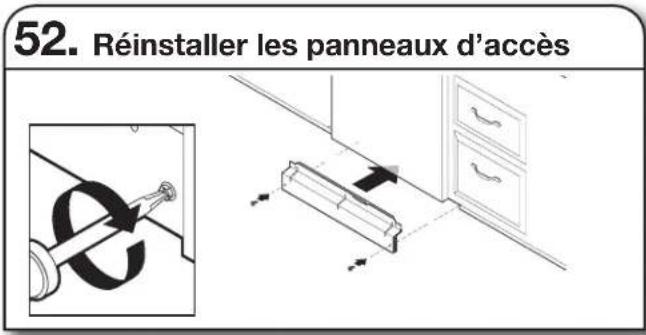 MAYTAG MDB8959SKW - Réinstaller les panneaux d'accès et les dispositifs de fixation - 4