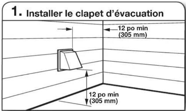 MAYTAG MED7230HC - INSTALLATION DU SYSTEME D'EVACUATION - 1