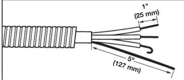 MAYTAG MED7230HC - Prepare your 4-wire cable for direct connection - 1