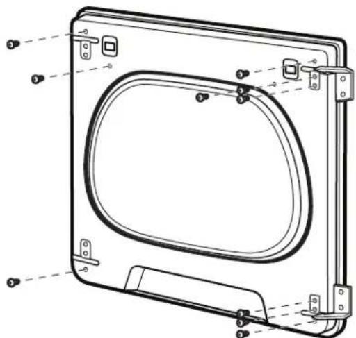 MAYTAG MED7230HC - Remove the door assembly - 10