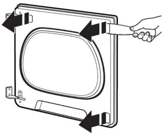 MAYTAG MED7230HC - Remove the door assembly - 1