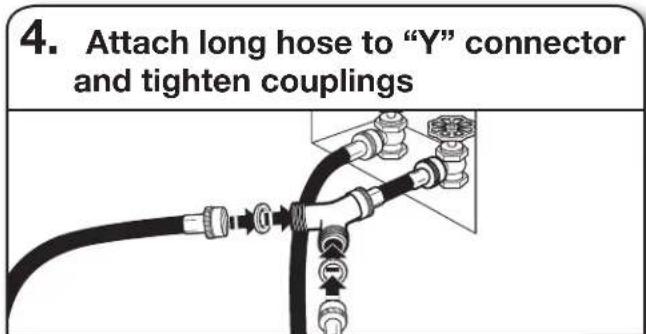 MAYTAG MED7230HC - CONNECT INLET HOSES - 4