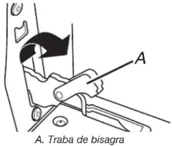 A. Traba de bisagra