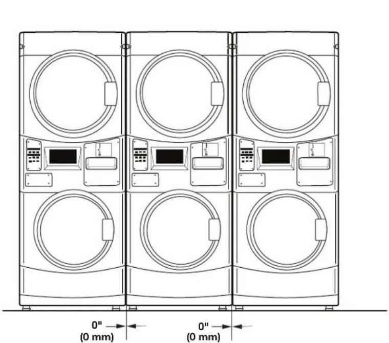 MAYTAG MLE22PDAYW - Distances de dégagement - 1