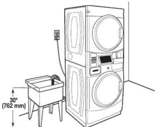 MAYTAG MLE22PDAYW - Système de vidange dans un évier de buanderie - 1