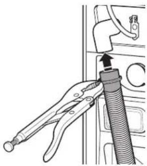 MAYTAG MLE22PDAYW - Retirer le tuyau de vidange du tambour de la laveuse - 2