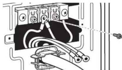 MAYTAG MLE22PDAYW - Cómo hacer la connexion de los hilos de puesta a tierra y neutro - 2