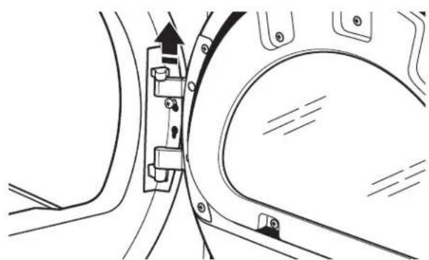 MAYTAG MLE22PDAYW - como quitar el ensamblaje de la puerta - 2
