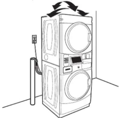 MAYTAG MLE22PDAYW - Nivellement de la laveuse/secheuse superposées (suite) - 1