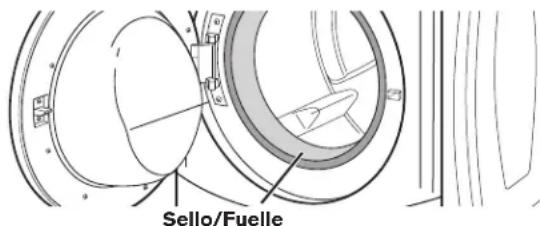 MAYTAG MLE22PDAYW - Limpieza del sello/fuelle de la puerta - 1