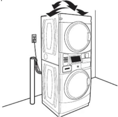 MAYTAG MLE22PDAYW - Nivelación de la lavadora/segadora apiladas (continuación) - 1