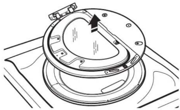 MAYTAG MLE22PDAYW - como quitar el ensamblaje de la puerta - 4