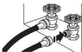 MAYTAG MLE22PDAYW - Connect Inlet Hoses to Water Facets - 2